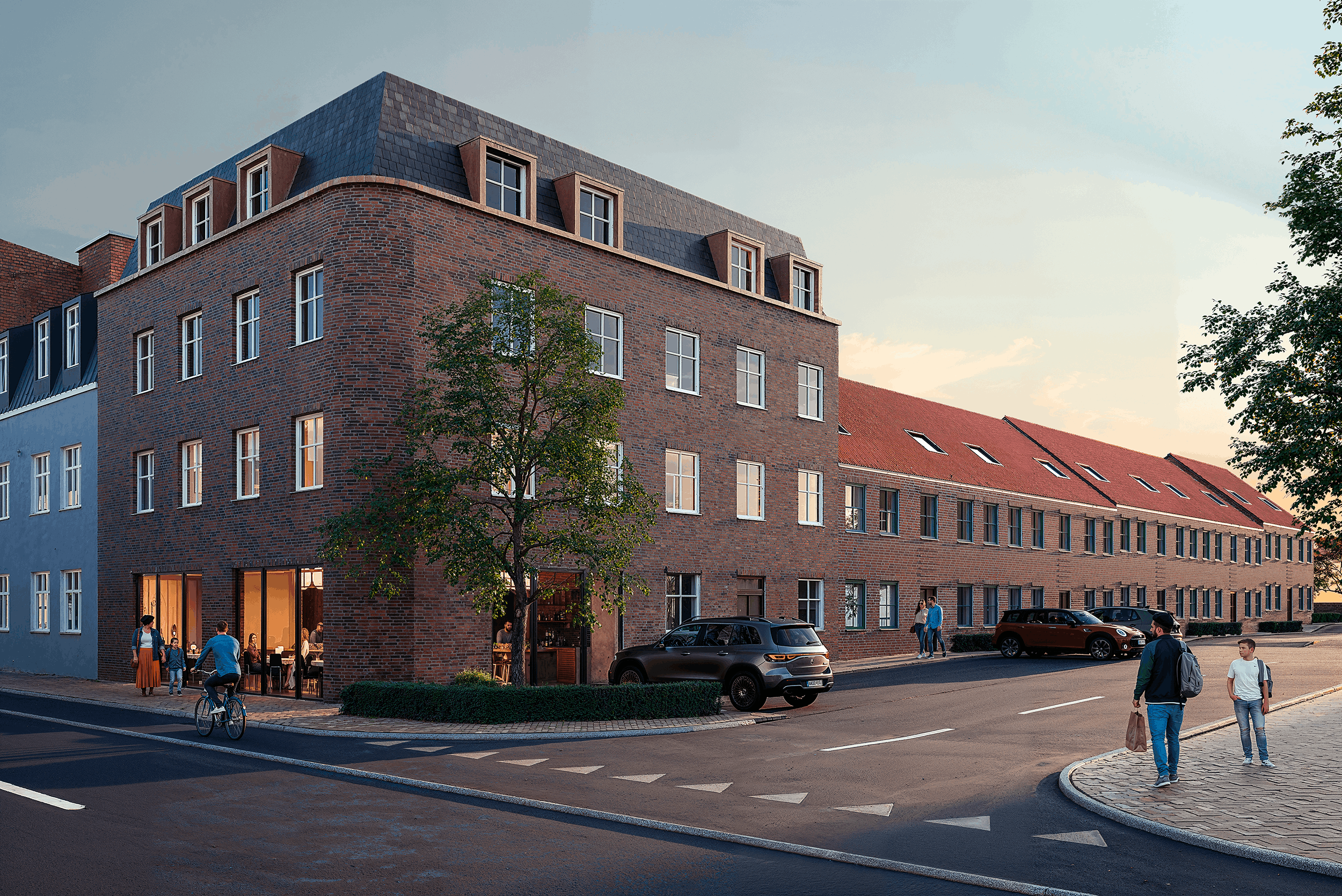 Udviklingsprojekt Rugårdsvej, Odense C - 3D visualisering