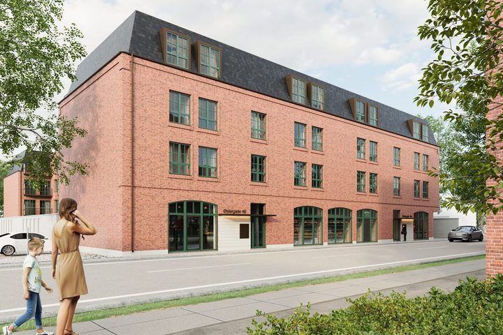 Østergade 46, to nye bygninger i rødt tegl